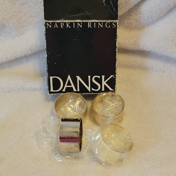 Dansk Silver Napkin Rings Set - Picture 1 of 5